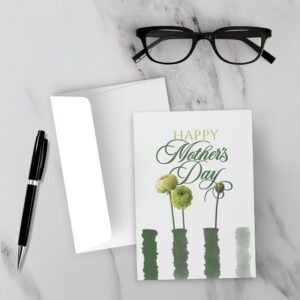 Ranunculus Mother’s Day Card | Stems And Stripes Collection | Premium Folded Fine Art Greeting Card